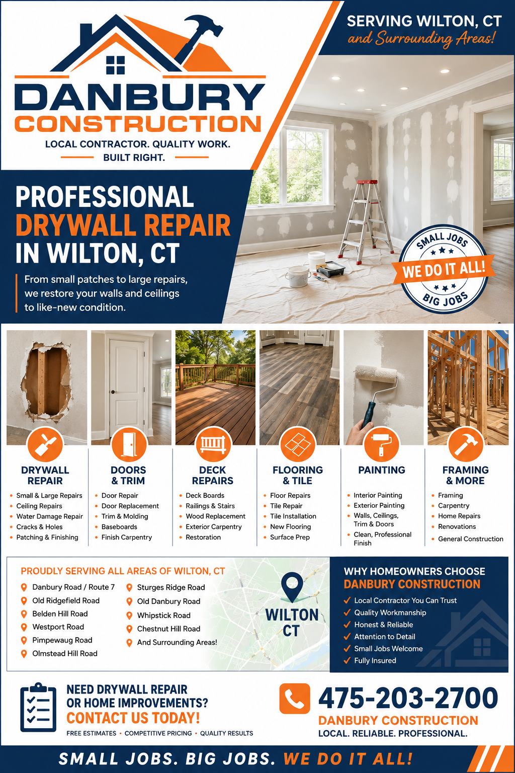 Danbury Construction in Wilton, CT.